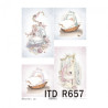 Rice decoupage paper baby A4 ITD R657