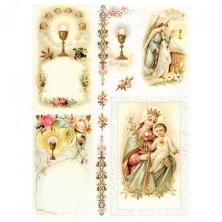 Rice decoupage paper A4 ITD R688