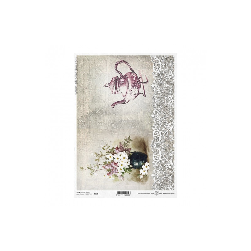 Rice decoupage paper A4 ITD R718