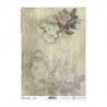 Rice decoupage paper vintage flowers A4 ITD R720