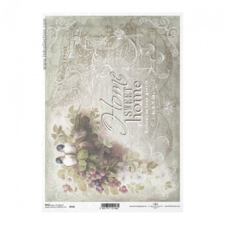 Rice decoupage paper A4 ITD R722 sweet home
