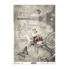 Papier ryżowy do decoupage vintage paryż A4 ITD R725 - sklep plastyczn