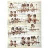 Rice decoupage paper cherubs notes A4 ITD R375