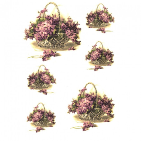 Papier ryżowy do decoupage kwiaty A4 ITD R168 - sklep plastyczny - sza