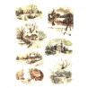 Rice decoupage paper winter landscapes A4 ITD R463