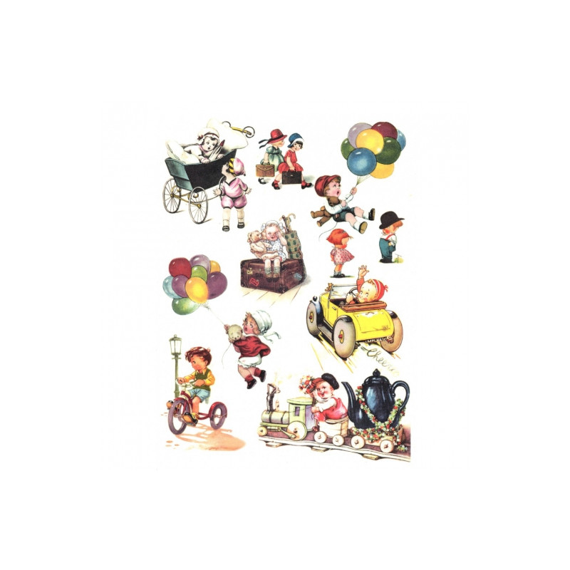 Rice decoupage paper kids toys A4 ITD R338