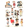 Rice decoupage paper kids play A4 ITD R341