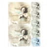 Rice decoupage paper retro dziecko A4 ITD R266