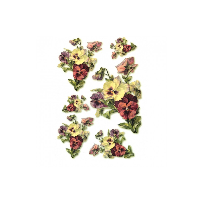 Rice paper for decoupage flowers R164