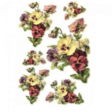 Rice paper for decoupage flowers R164