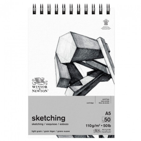Blok Winsor&Newton sketching 110g 50ark - sklep plastyczny - szał dla