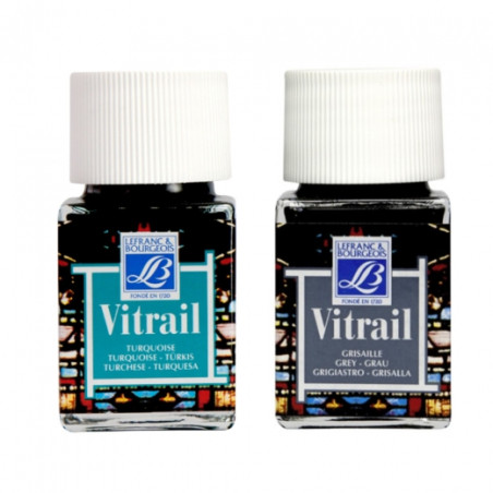 Lefranc&Bourgeois vitrail farby do szkła 50ml - Sklep Plastyczny - Sza
