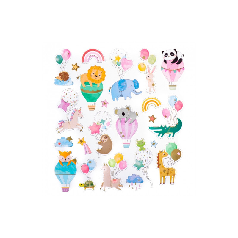 Craft Birthday Stickers 23 pieces