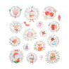 DP Craft Glitter Stickers Christmas Wreaths 18 pieces