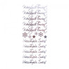 DP Craft silver openwork stickers - Merry Christmas 16 pieces