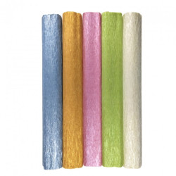 Happy Color tissue paper crinkled 5 rolls mix of tufted colors 25x200c