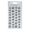 DP Craft silver crystals self-adhesive snowflakes 32 pieces