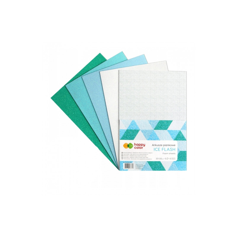 Happy Color ice flash A4 foam sheets 5 colors