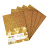 Happy Color arkusze piankowe brokatowe gold A4 5 arkuszy - sklep plast