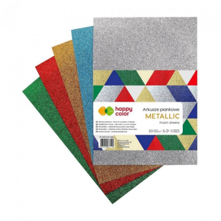 Happy Color foam sheets mix metallic A4 5 sheets