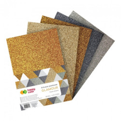 Happy Color arkusze piankowe brokatowe glamour A4 5 arkuszy - sklep pl