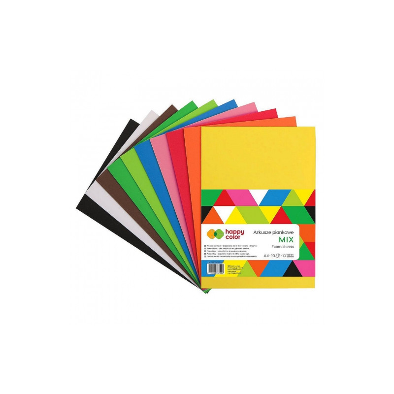 Happy Color foam sheets mix A4 10 colors