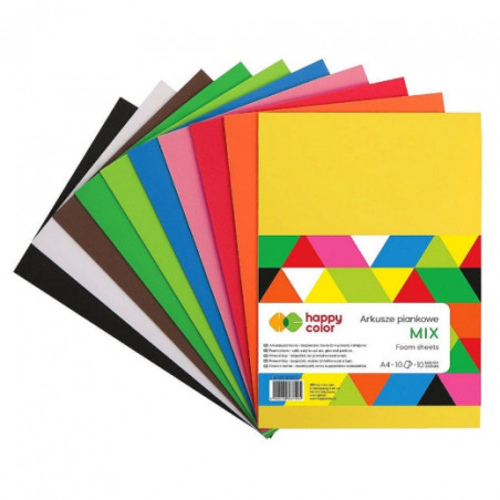 Happy Color foam sheets mix A4 10 colors
