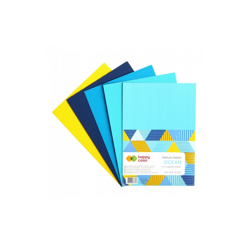 Happy Color corrugated cardboard ocean A4 5 colors