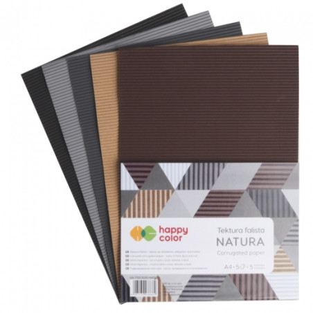 Happy Color corrugated cardboard A4 5 colors