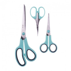 DP Craft set of 3 universal softgrip scissors