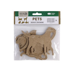 Happy Color zestaw kształtów tekturowych pets 5 szt 12x6 cm - sklep pl