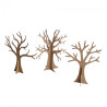Happy Color set of cardboard shapes 3D trees 3 pcs 20 and 18 cm