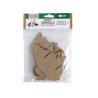 Happy Color set of cardboard shapes 3D forest animals 5 pcs 9-20 cm