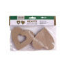 Happy Color kształty z papier mache hearts 2 szt 10x2,5 cm - sklep pla