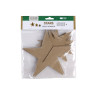 Happy Color set of cardboard shapes 3D stars 3 pcs 18, 13, 9 cm