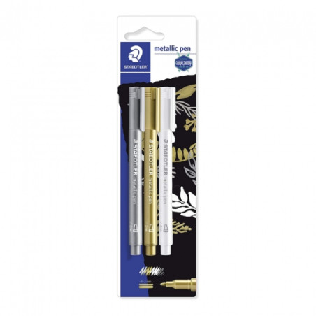 Staedtler set of 3 metallic M 1-2 mm markers