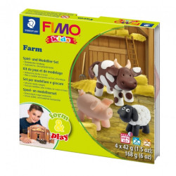 Fimo kids farma form&play zestaw modelin 4x42g - sklep plastyczny - sz