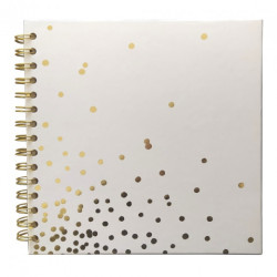 Happy Color album on a spiral creamy golden dots 20x20cm 30ark 180g