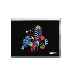 Happy Color PP folder with zipper me & city b4 mix of designs