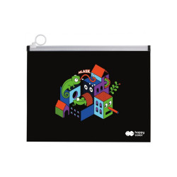 Happy Color PP folder with zipper me & city b4 mix of designs