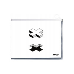 Happy Color briefcase with zipper B4 mix of tetris patterns