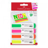 Faber-Castell set of 4 neon blister fabric markers