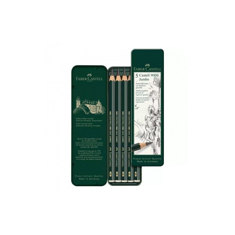 Faber-Castell 9000 set of 5 jumbo pencils