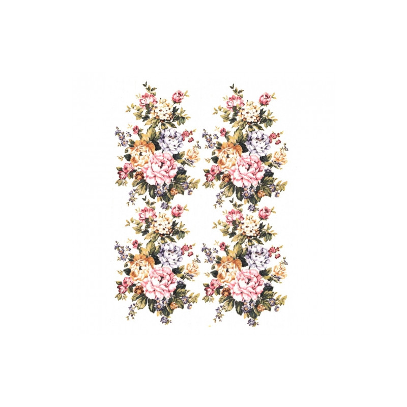 Rice decoupage paper flowers bouquets A4 ITD R377