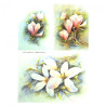 Rice decoupage paper magnolia flowers A4 ITD R277
