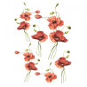 Rice decoupage paper poppies A4 ITD R167