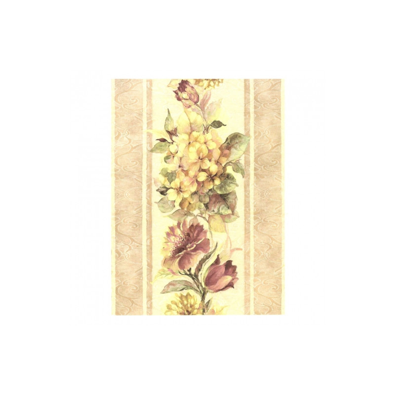 Papier ryżowy do decoupage kwiaty vintage A4 ITD R313 - sklep plastycz