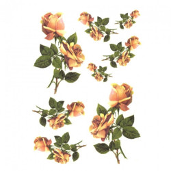 Rice decoupage paper roses R331