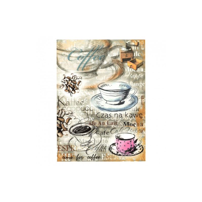 Rice decoupage paper coffee A4 ITD R351