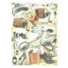 Rice paper for decoupage cutlery coffee grinder A4 ITD R349